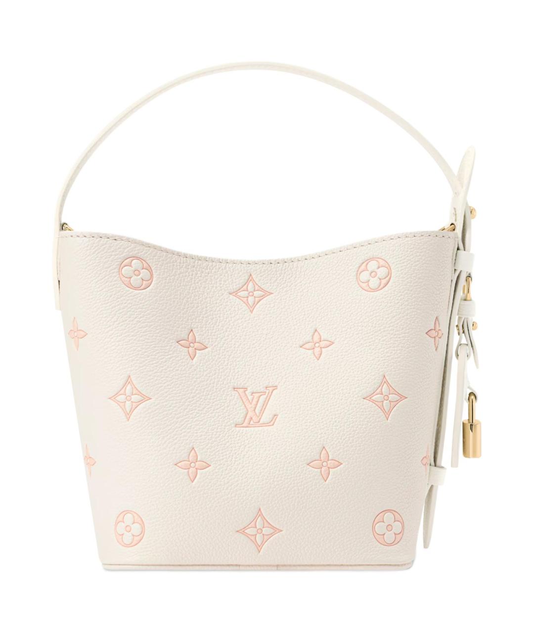 LOUIS VUITTON Белая кожаная сумка через плечо, фото 4