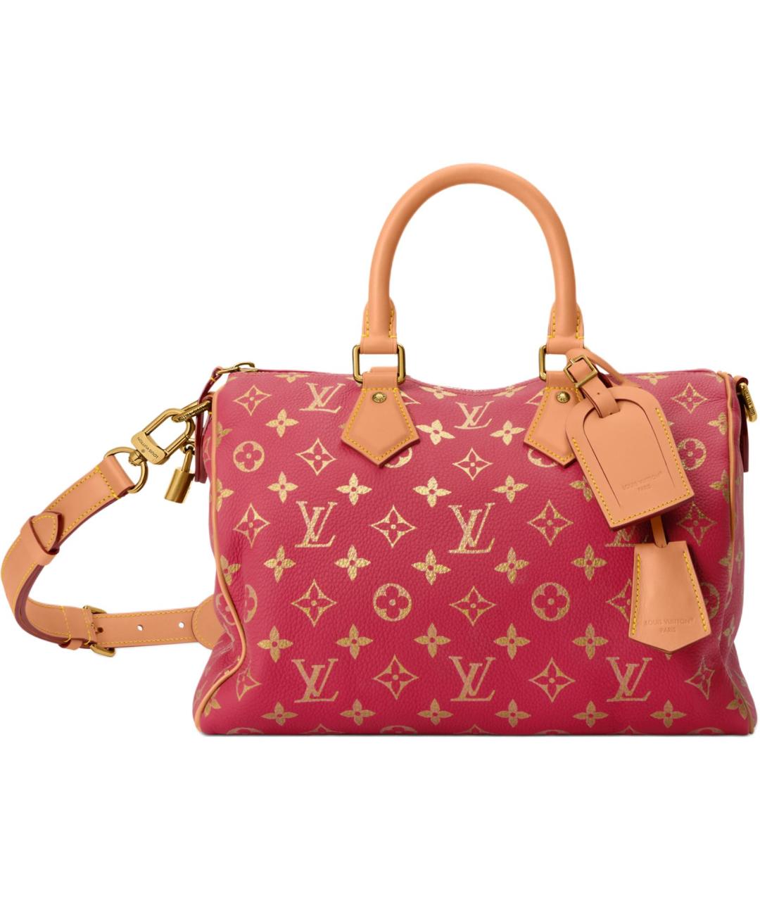 LOUIS VUITTON Красная кожаная сумка через плечо, фото 1