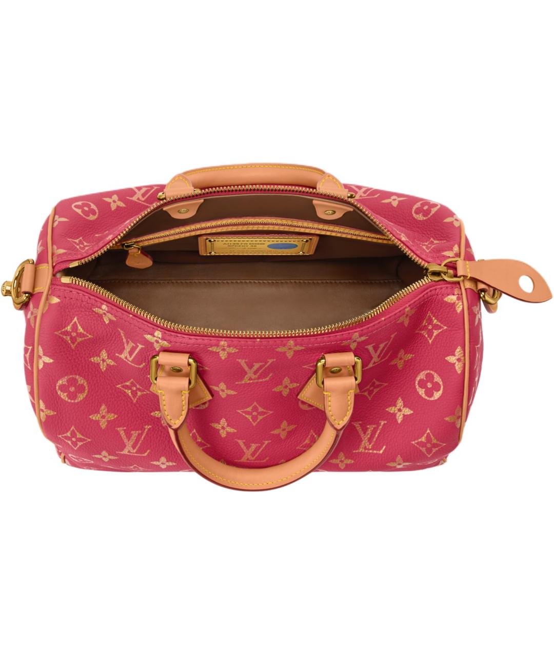 LOUIS VUITTON Красная кожаная сумка через плечо, фото 5