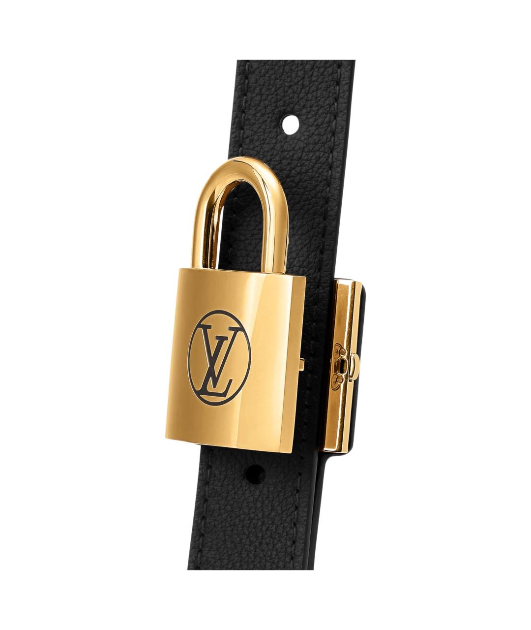 LOUIS VUITTON Черная кожаная сумка тоут, фото 5