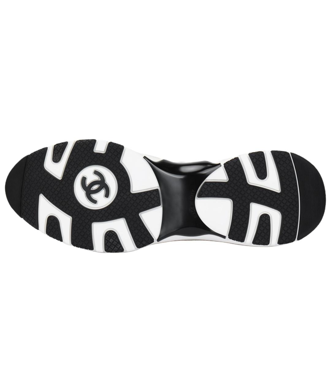 CHANEL Белые низкие кроссовки / кеды, фото 5