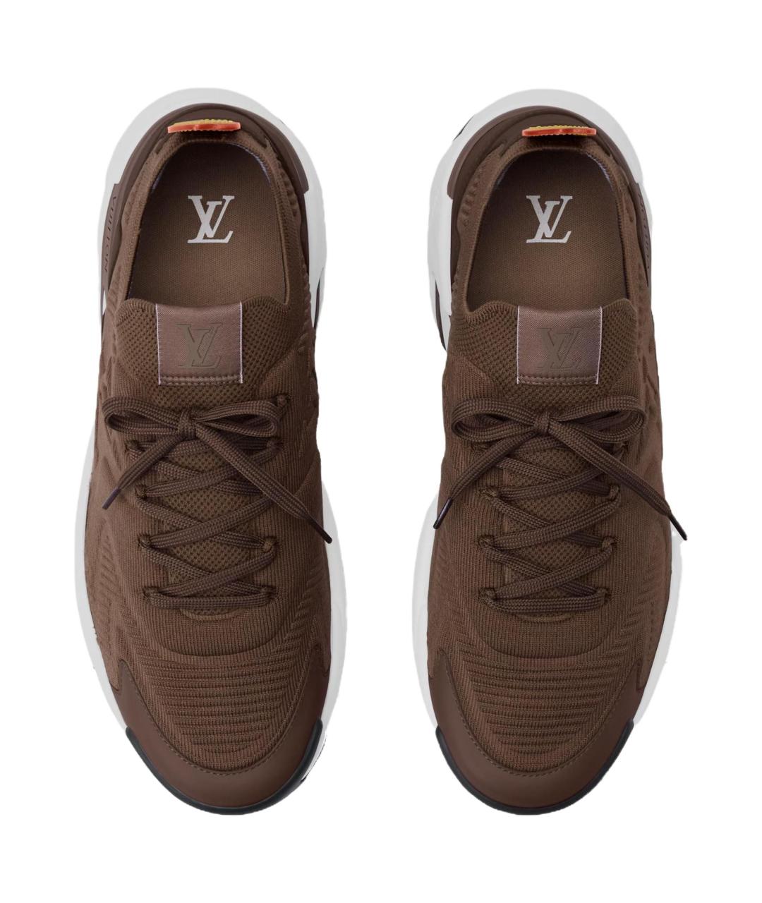 LOUIS VUITTON Коричневые низкие кроссовки / кеды, фото 4