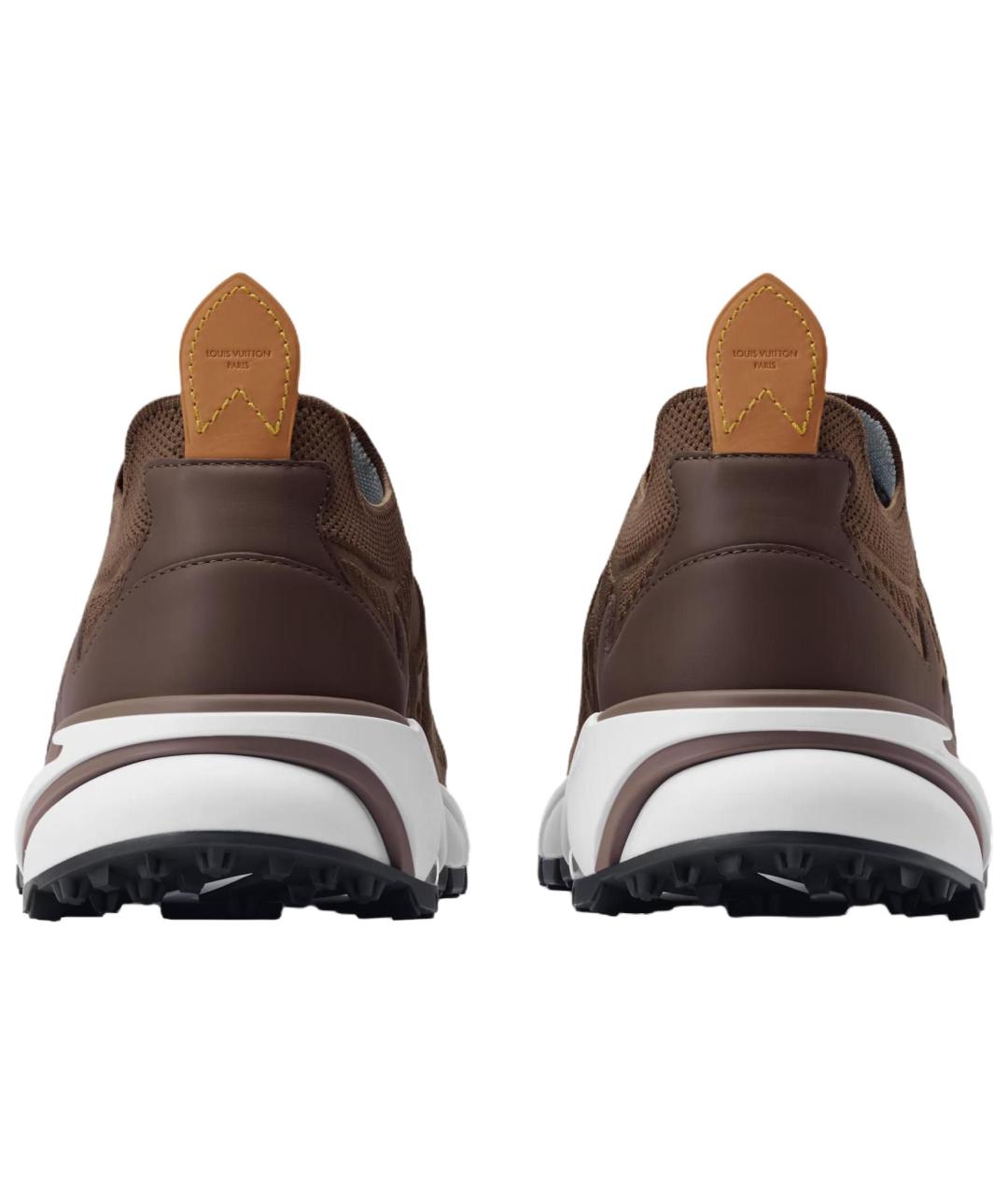 LOUIS VUITTON Коричневые низкие кроссовки / кеды, фото 5