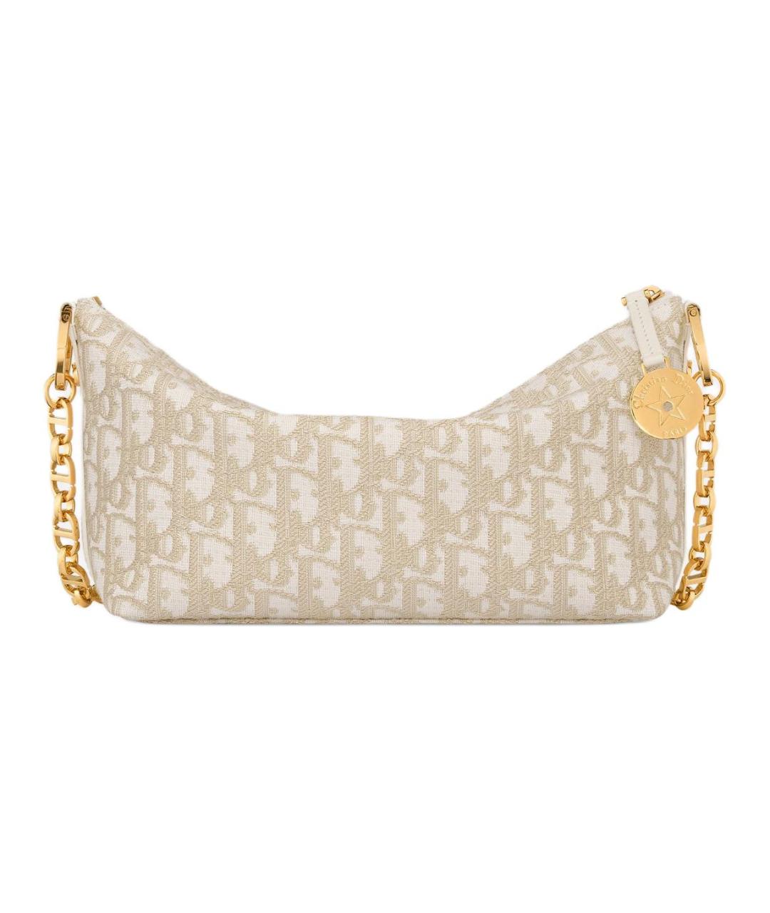 CHRISTIAN DIOR Бежевая сумка через плечо, фото 4