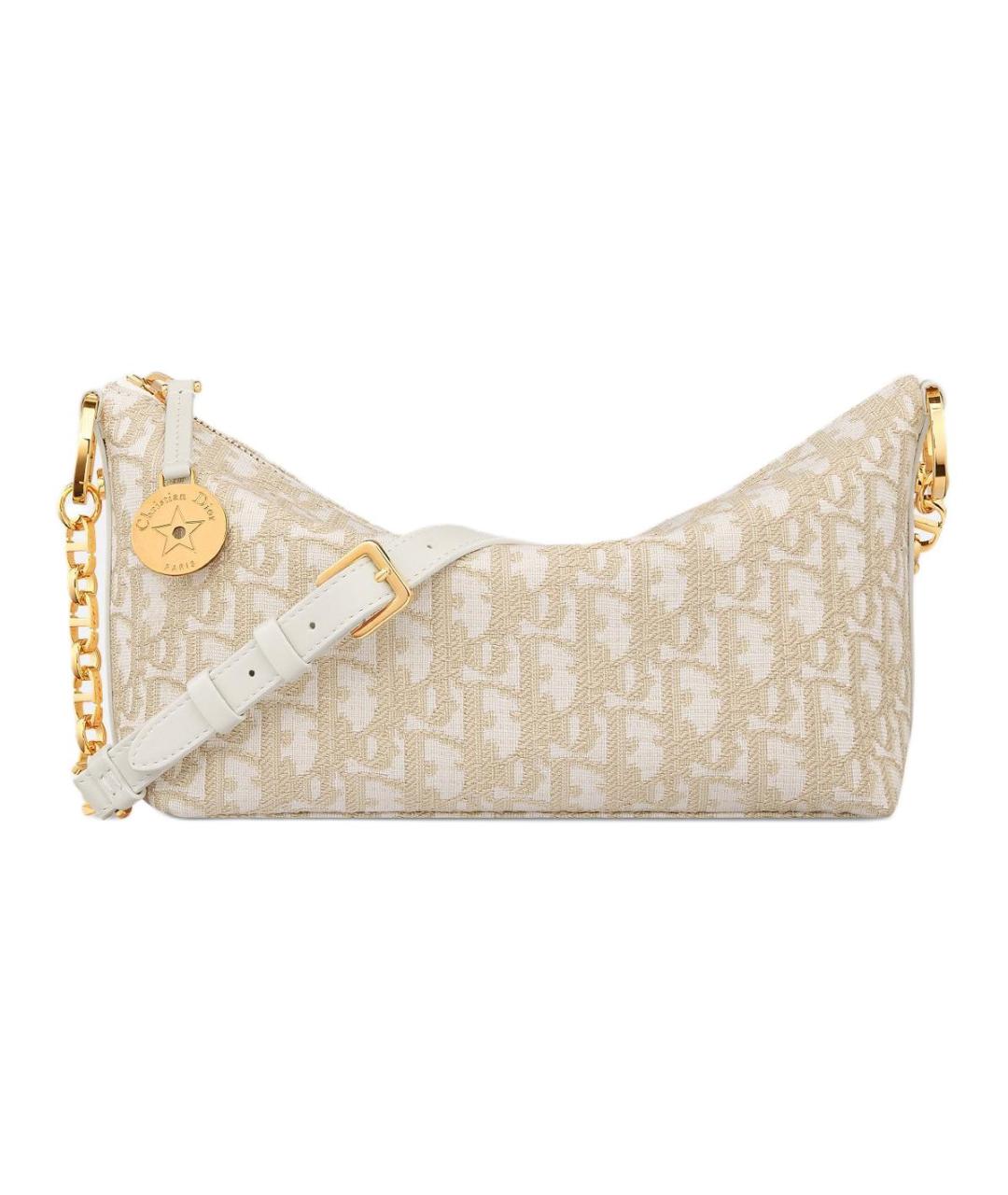 CHRISTIAN DIOR Бежевая сумка через плечо, фото 1