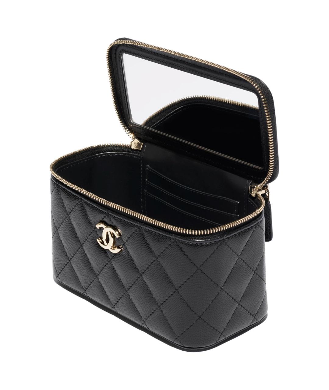 CHANEL Черная кожаная сумка через плечо, фото 1