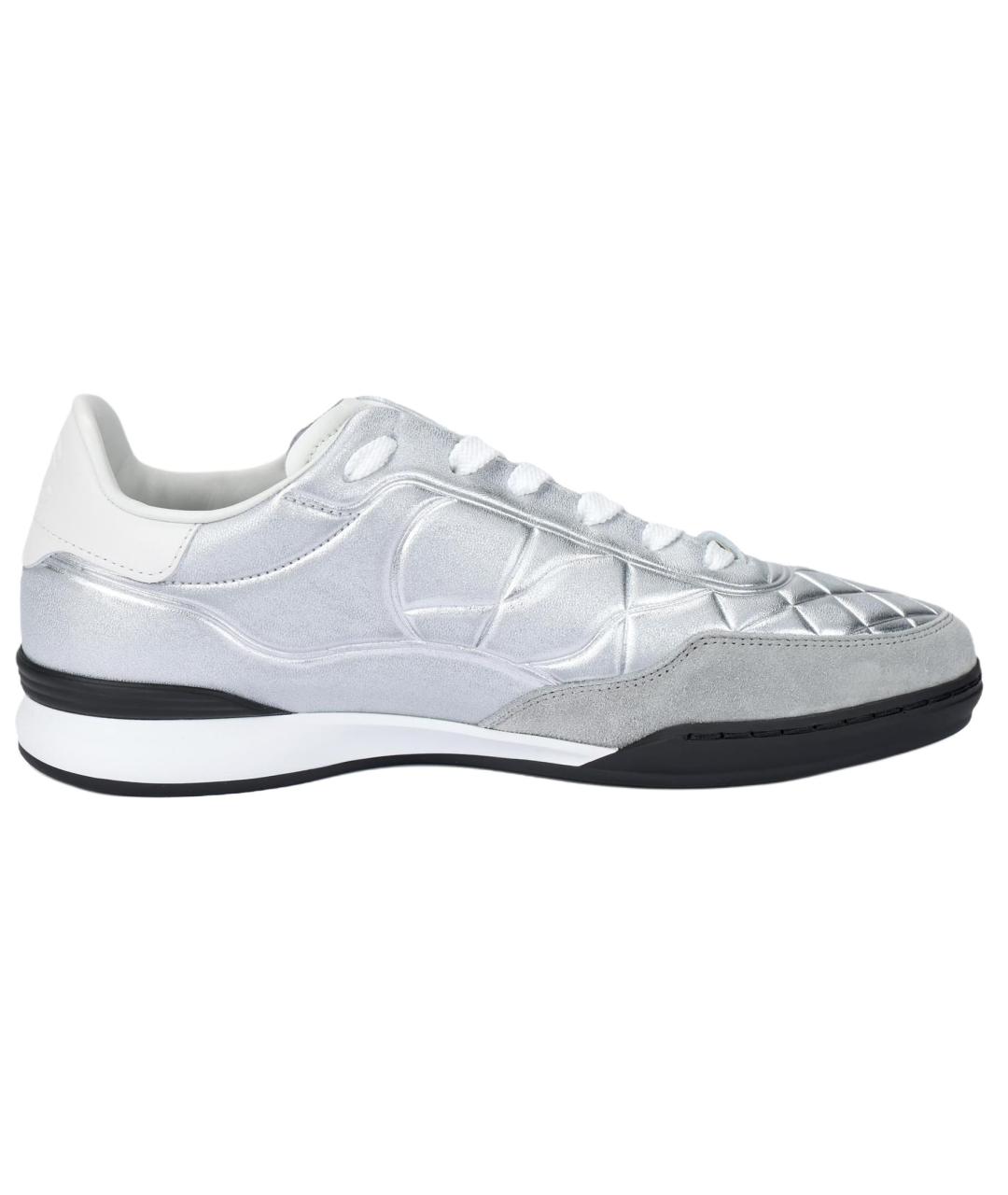 CHANEL Серые кожаные кроссовки, фото 2