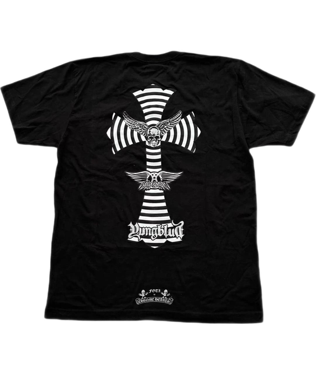 CHROME HEARTS Черная хлопковая футболка, фото 2