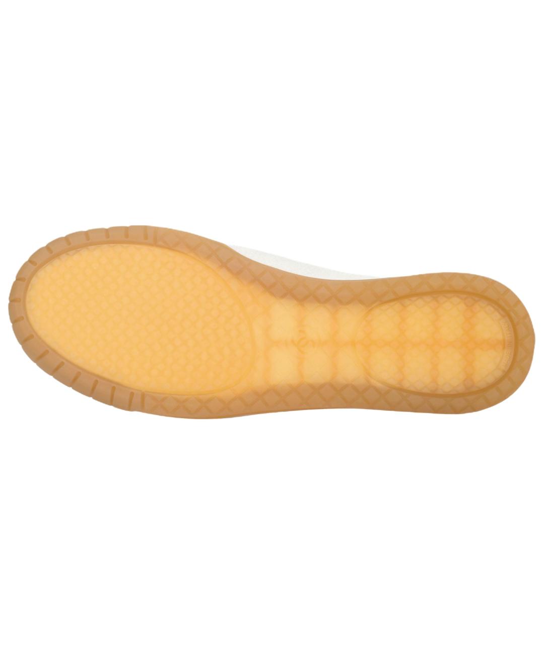 CHANEL Белые кожаные кеды, фото 4