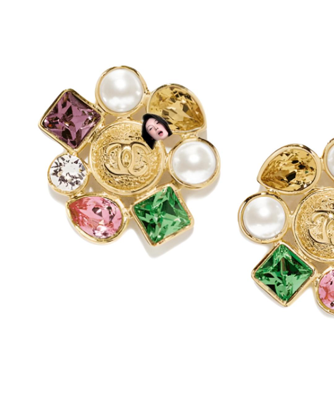 CHANEL Мульти металлические серьги, фото 3