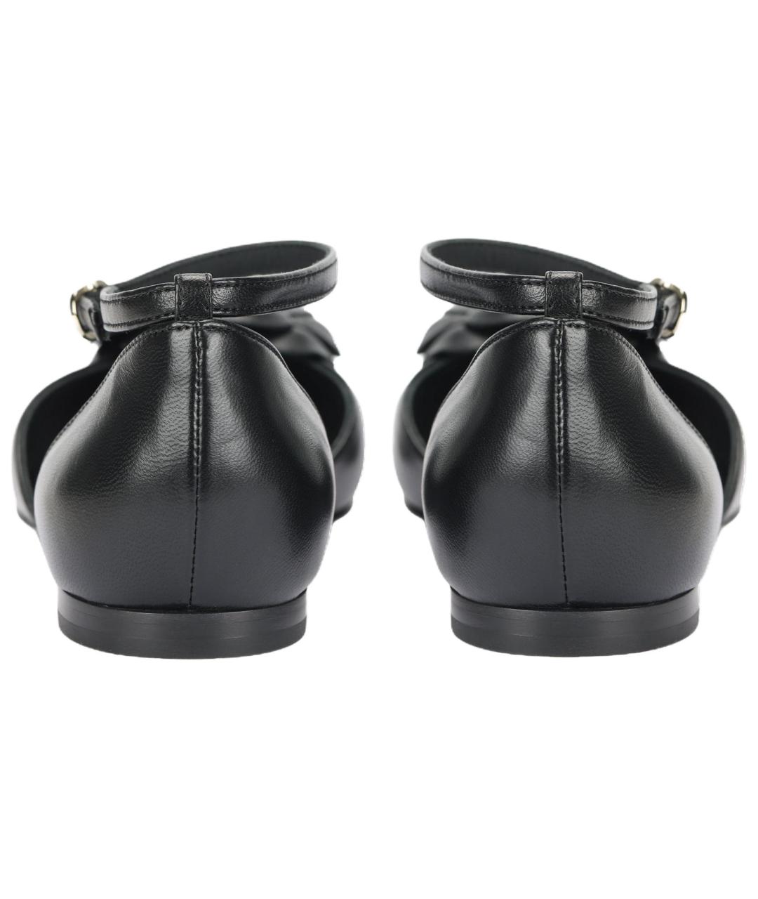 CHANEL Черные кожаные сандалии, фото 4