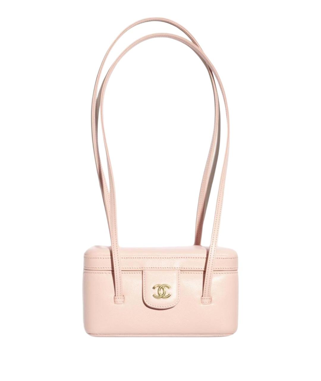 CHANEL Розовая кожаная сумка через плечо, фото 1