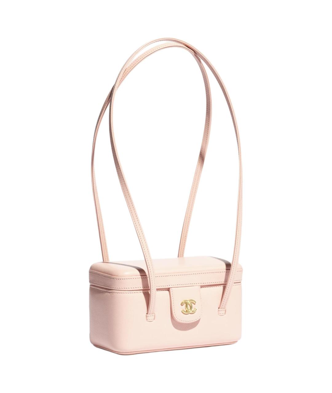 CHANEL Розовая кожаная сумка через плечо, фото 2