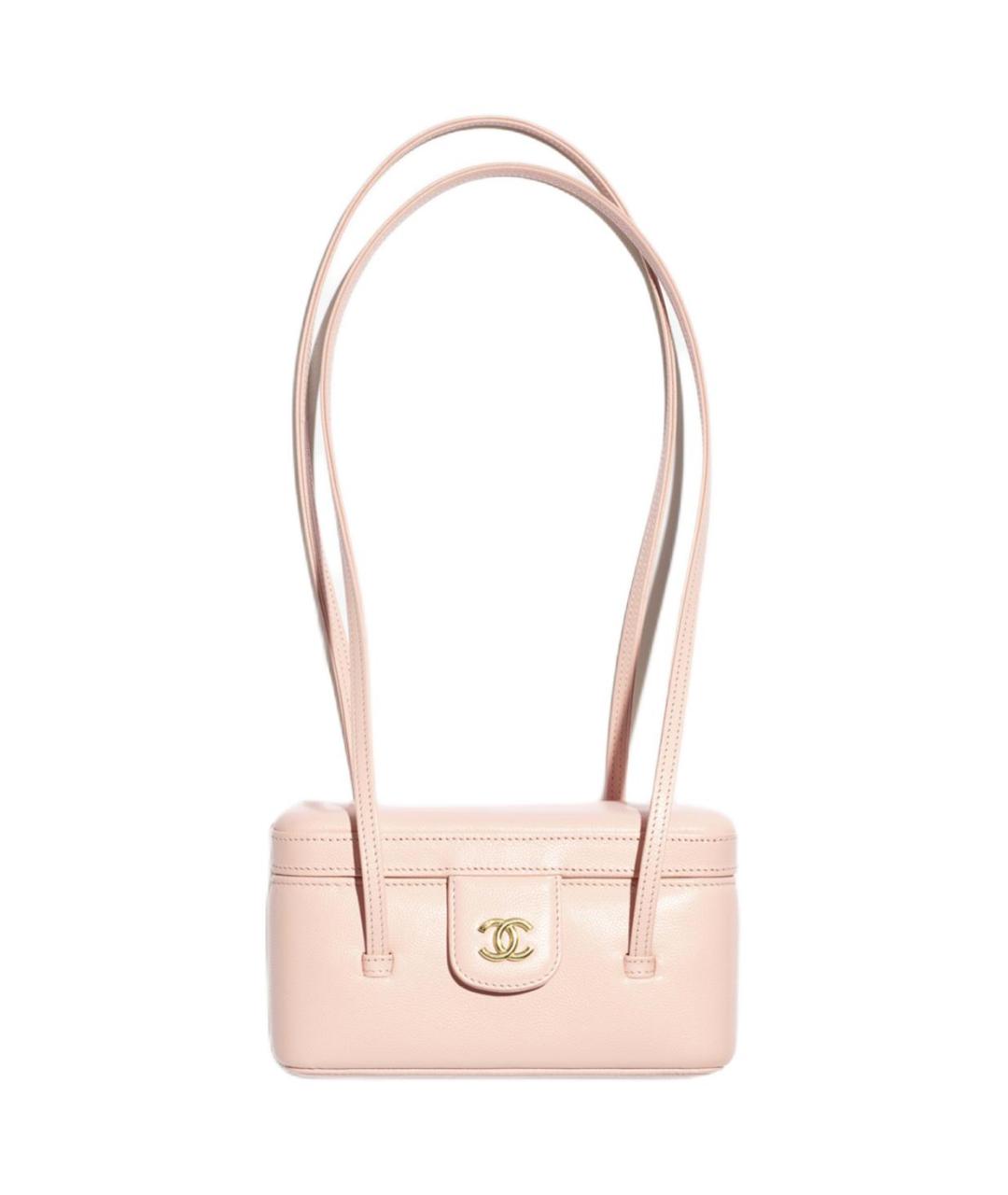 CHANEL Розовая кожаная сумка через плечо, фото 6