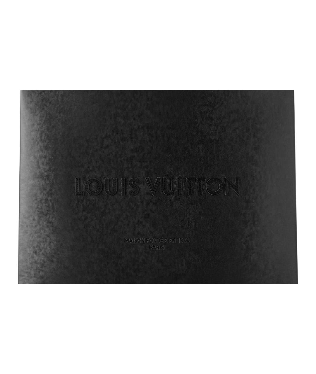 LOUIS VUITTON Черная кожаная сумка тоут, фото 5