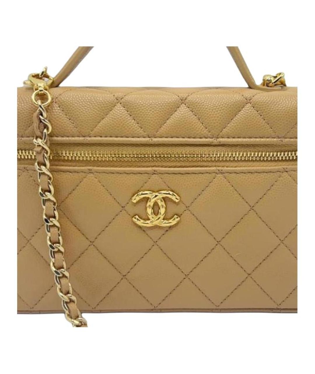 CHANEL Бежевая сумка через плечо, фото 2