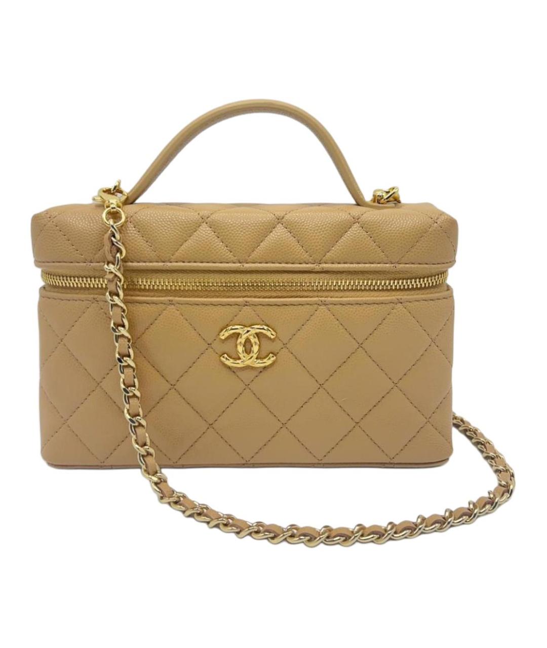 CHANEL Бежевая сумка через плечо, фото 1