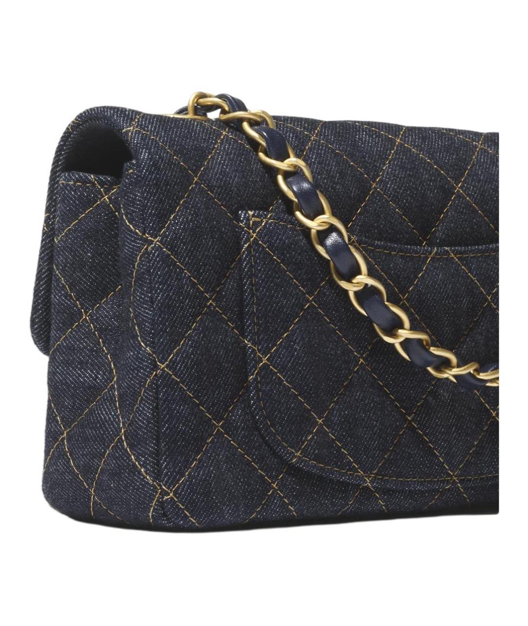 CHANEL Темно-синяя сумка через плечо, фото 4