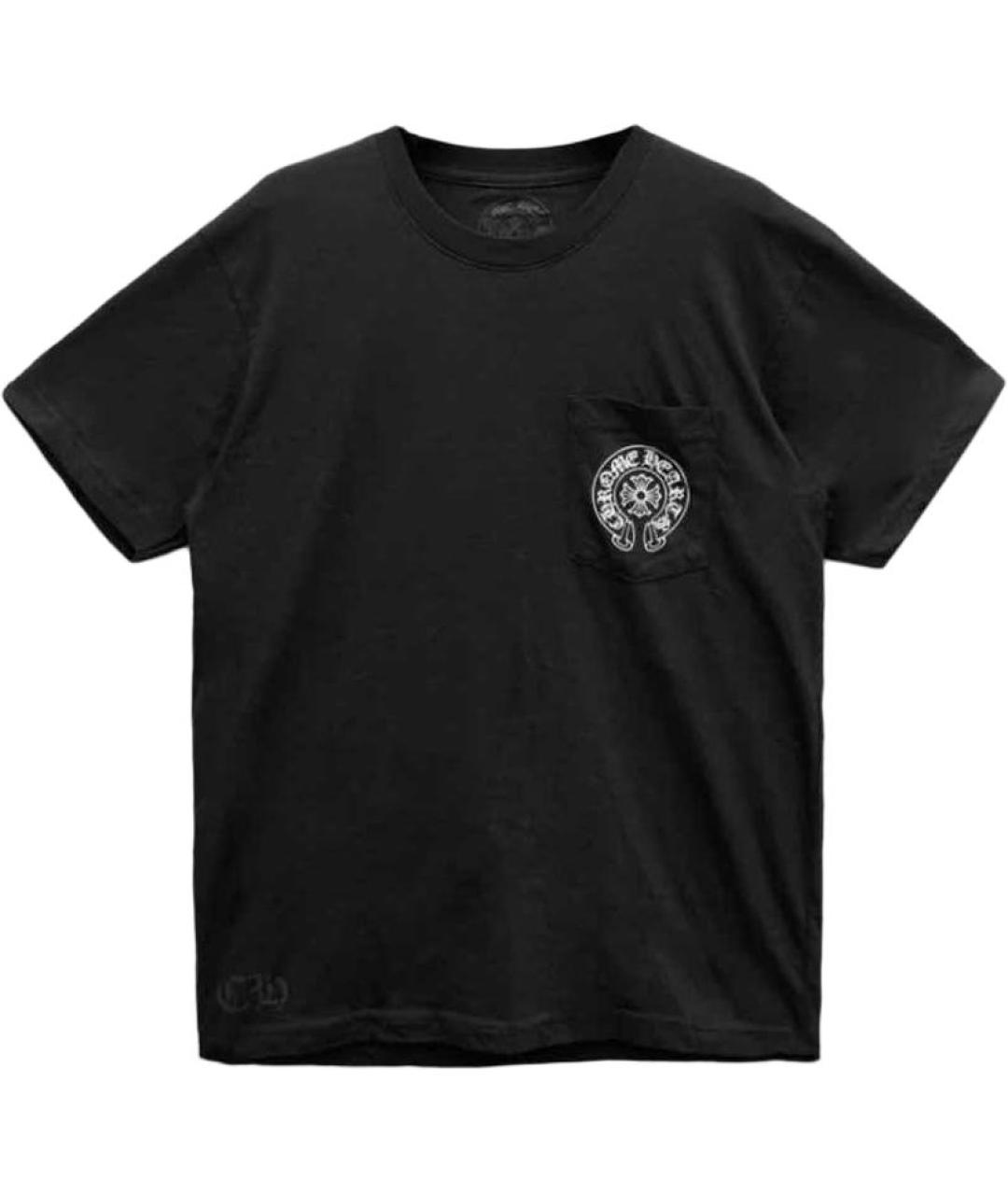 CHROME HEARTS Черная хлопковая футболка, фото 1