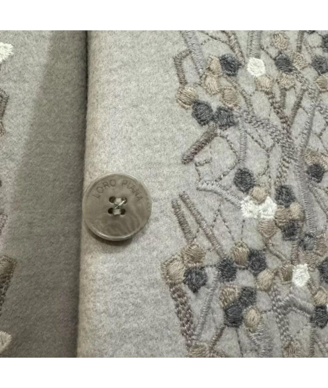 LORO PIANA Серое кашемировое пальто, фото 7