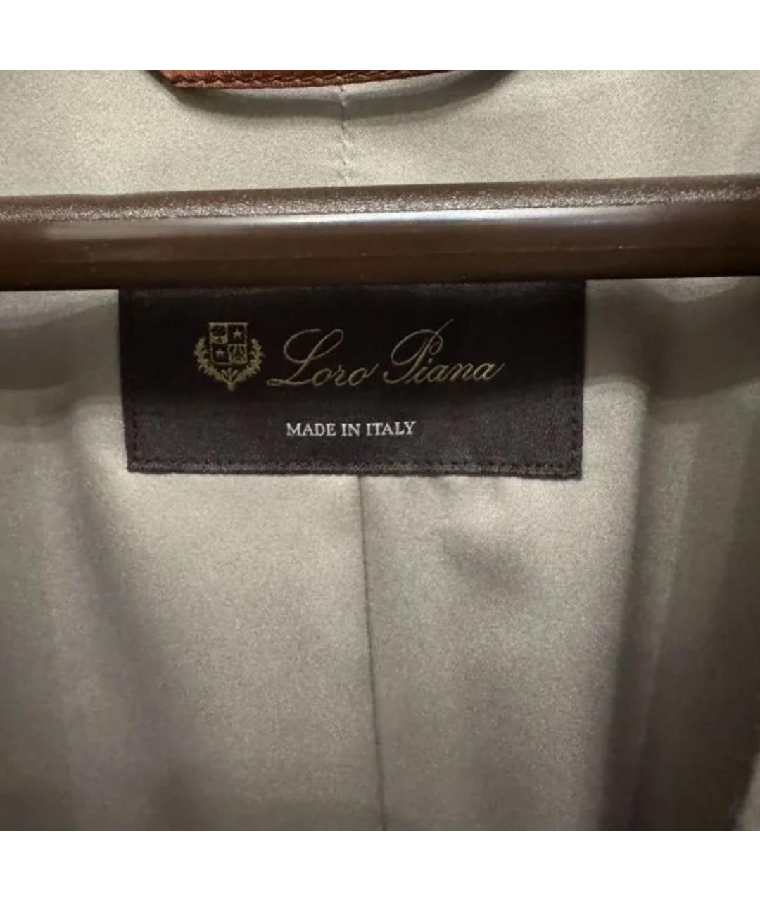 LORO PIANA Серое кашемировое пальто, фото 4