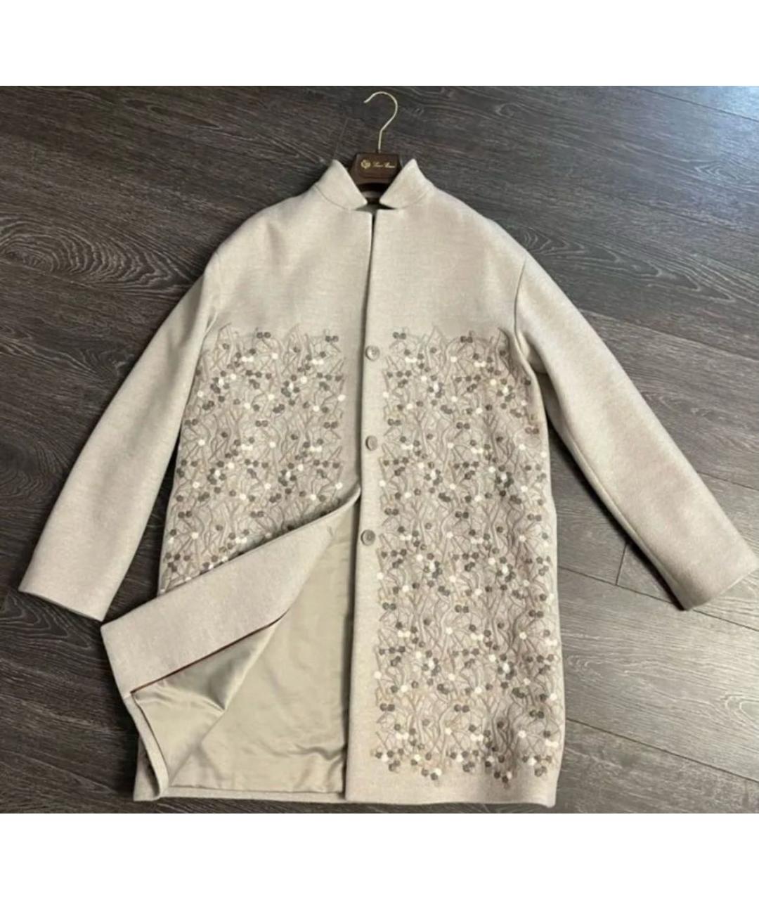 LORO PIANA Серое кашемировое пальто, фото 8