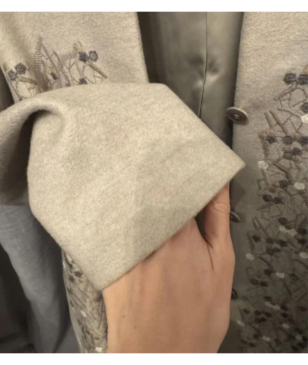 LORO PIANA Серое кашемировое пальто, фото 3