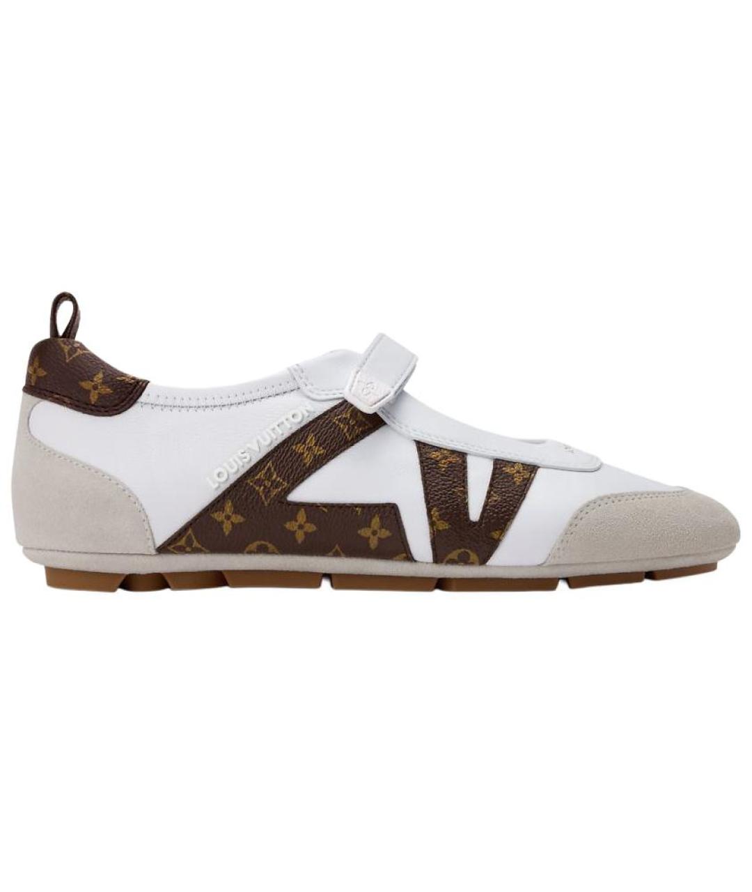 LOUIS VUITTON Белые кожаные балетки, фото 1