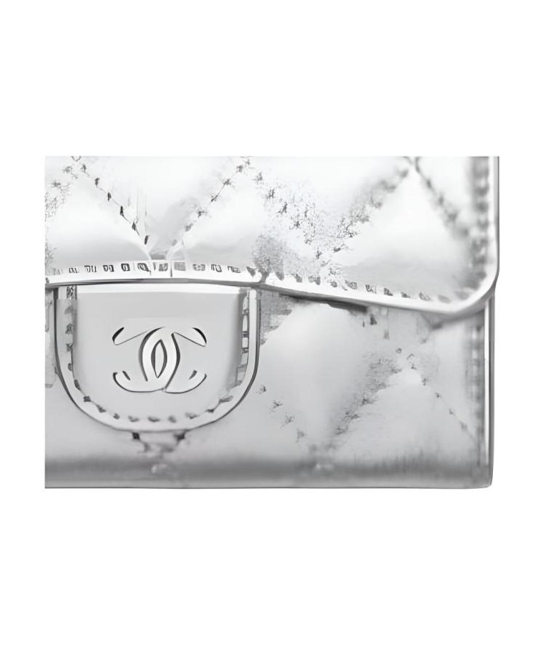 CHANEL Серебрянный кожаный кардхолдер, фото 3