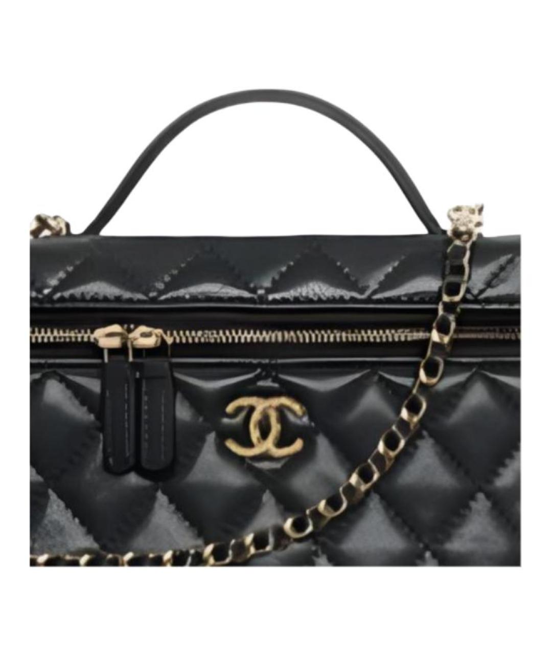 CHANEL Черная кожаная косметичка, фото 2