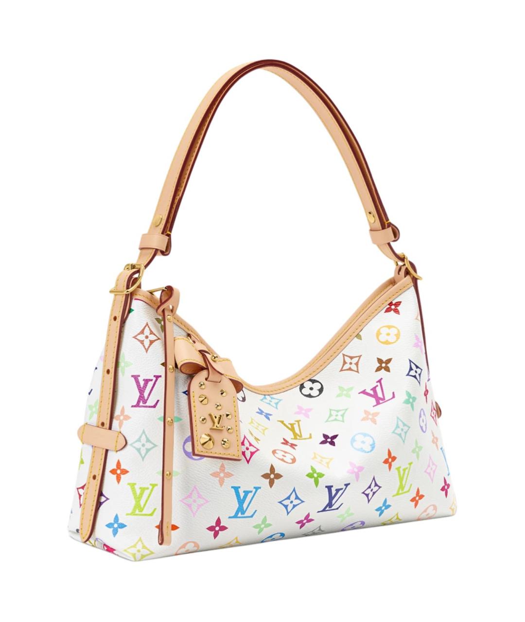 LOUIS VUITTON Белая кожаная сумка через плечо, фото 2