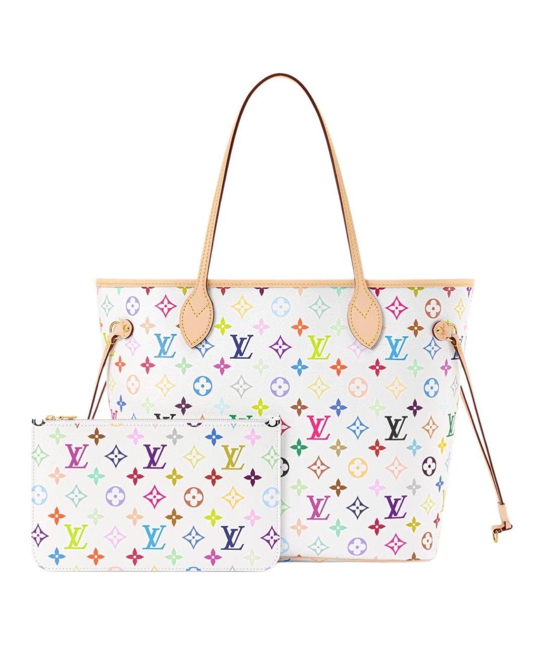 LOUIS VUITTON Белая сумка тоут, фото 3