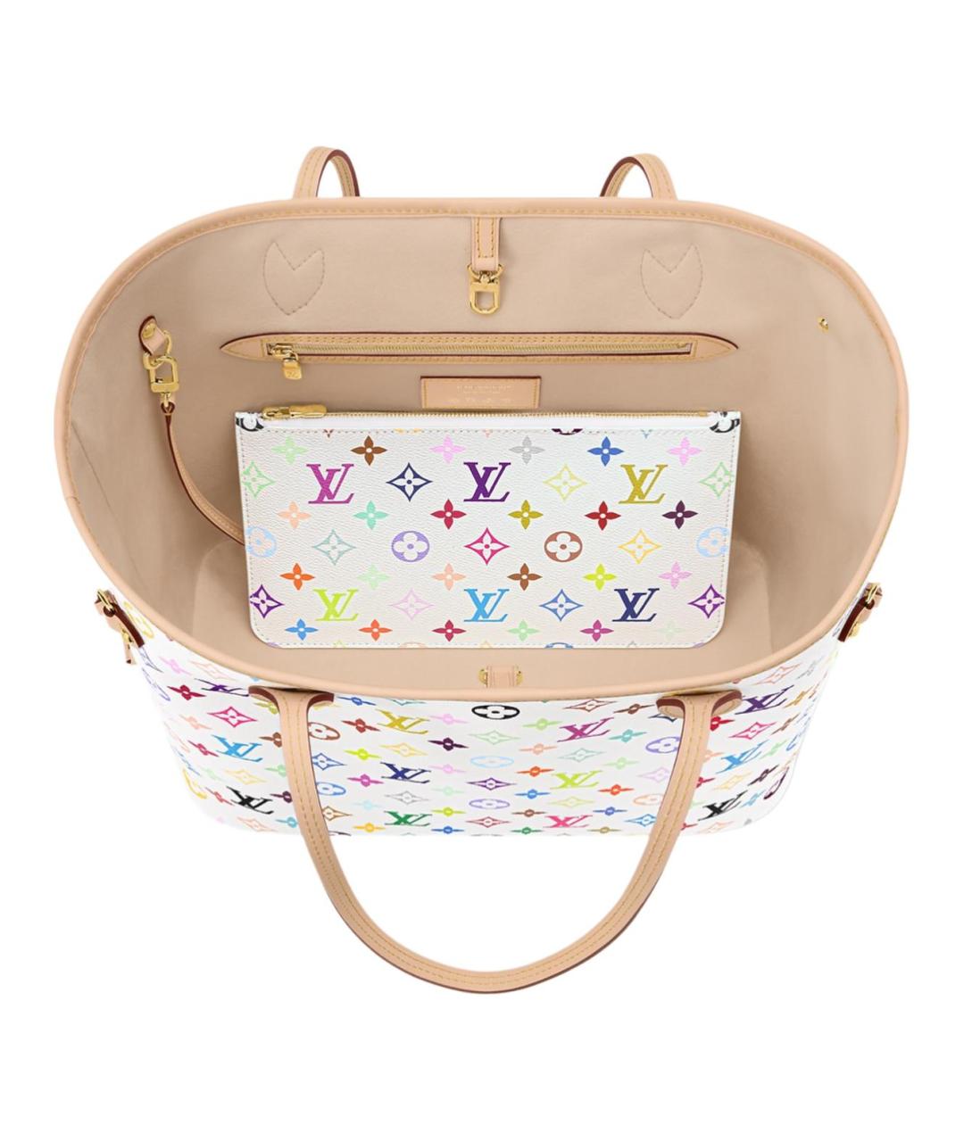 LOUIS VUITTON Белая сумка тоут, фото 4