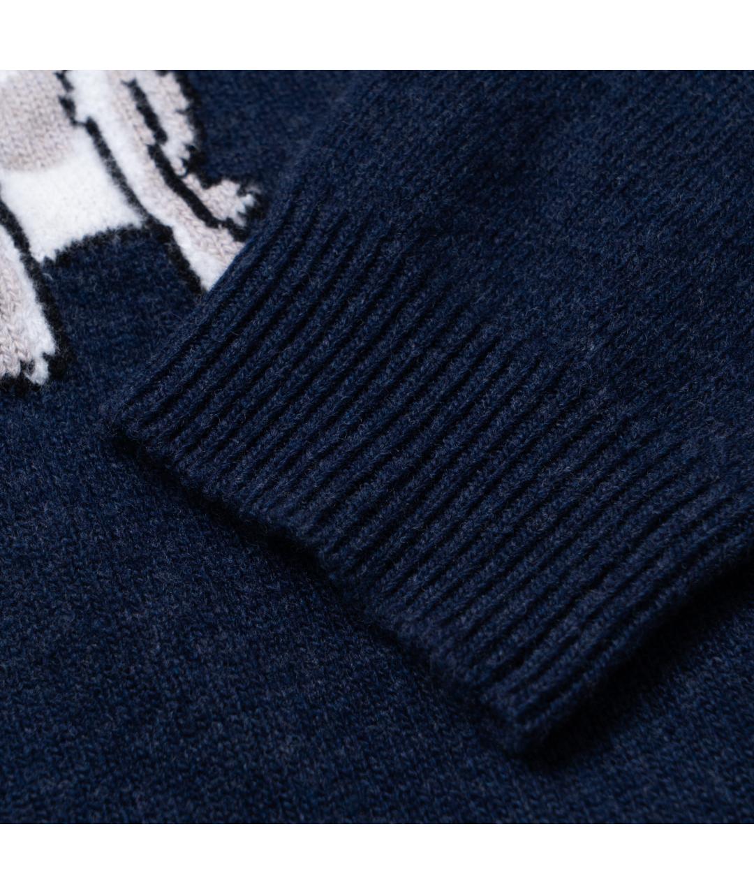 LOUIS VUITTON Синий шерстяной джемпер / свитер, фото 5