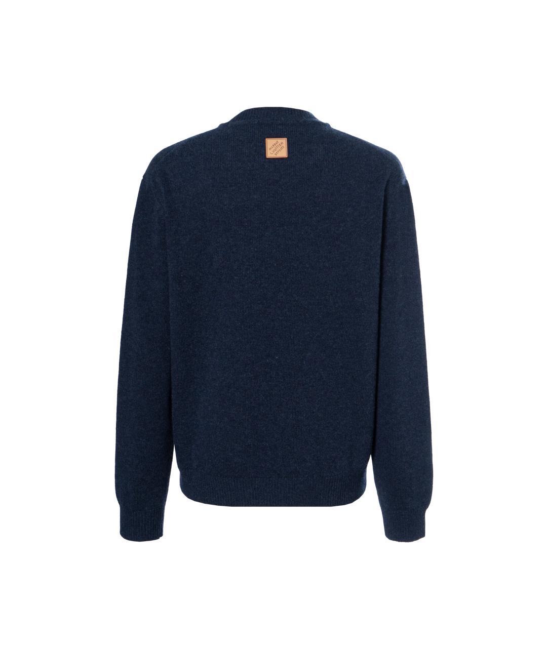 LOUIS VUITTON Синий шерстяной джемпер / свитер, фото 2