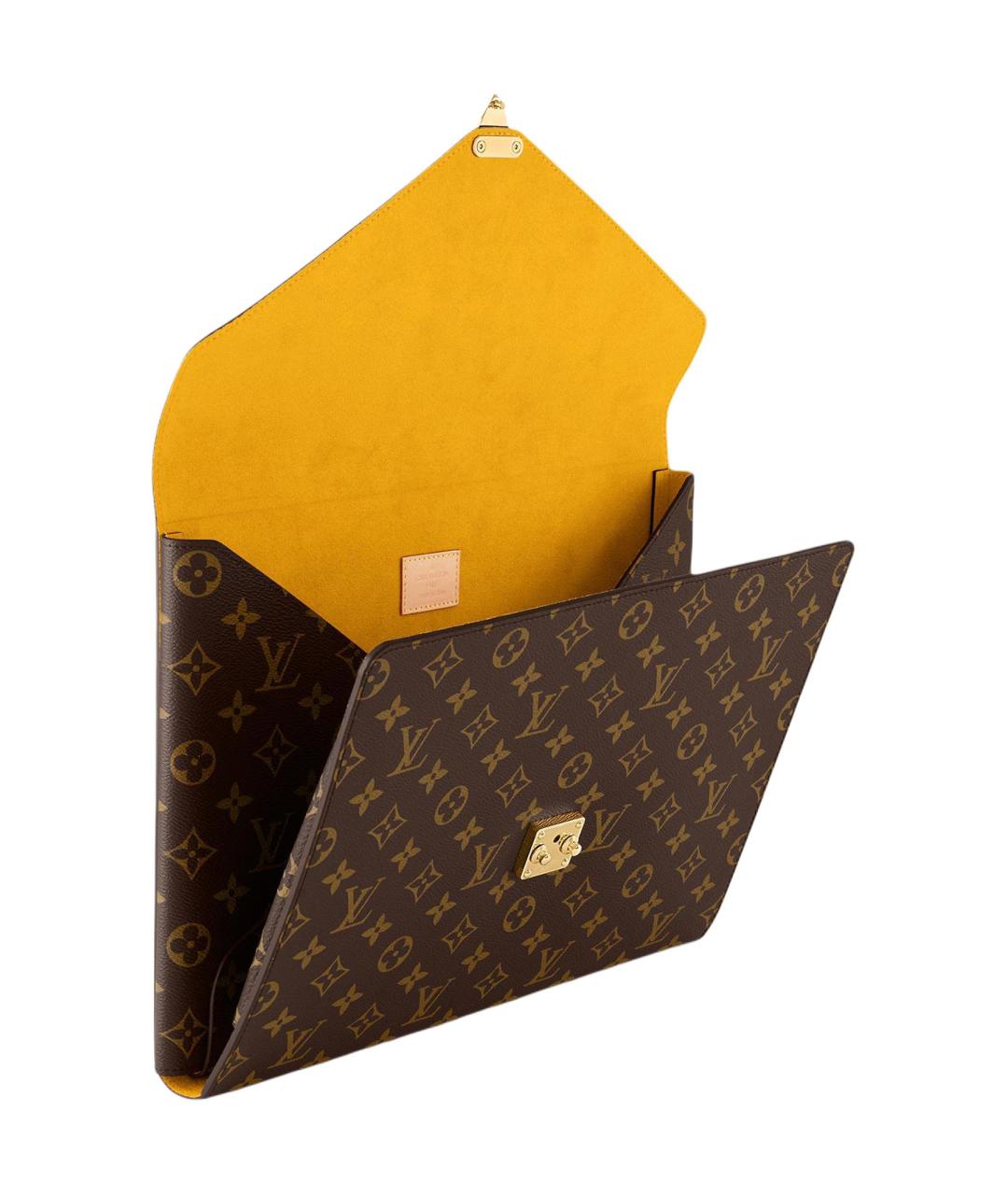 LOUIS VUITTON Коричневая косметичка, фото 4