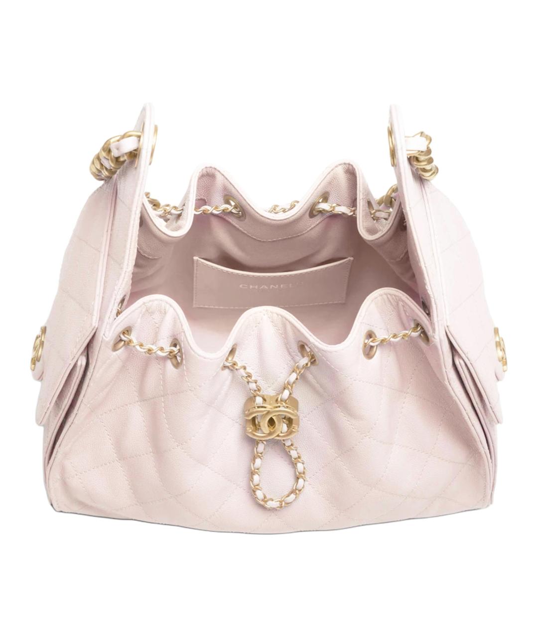 CHANEL Розовая кожаная сумка через плечо, фото 3