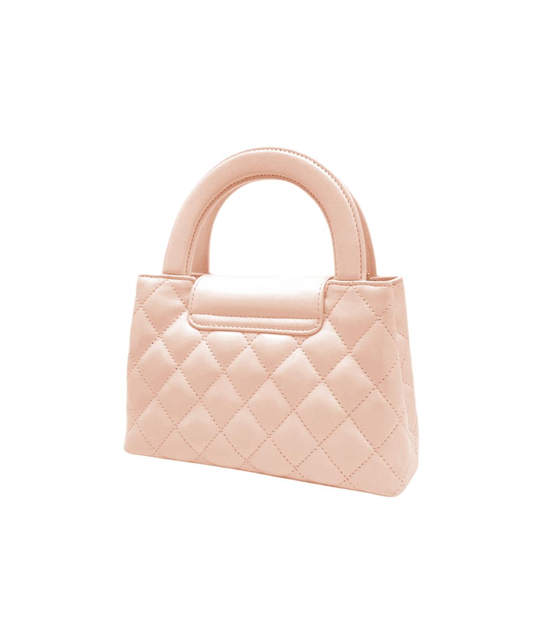 CHANEL Розовая кожаная сумка через плечо, фото 3
