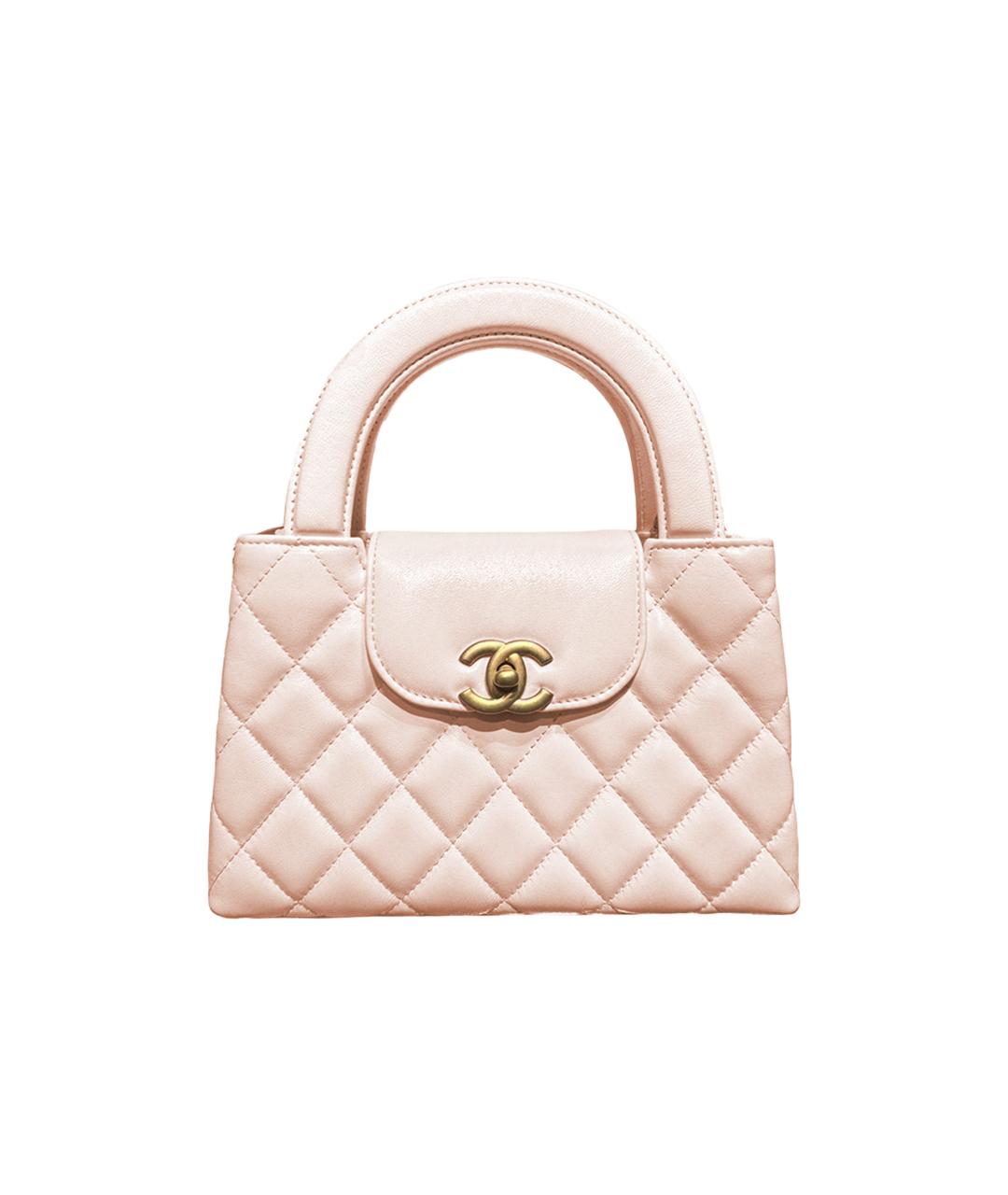 CHANEL Розовая кожаная сумка через плечо, фото 5