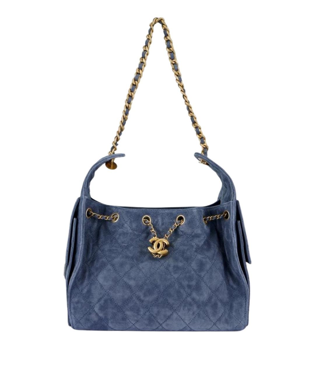 CHANEL Синяя сумка через плечо, фото 1