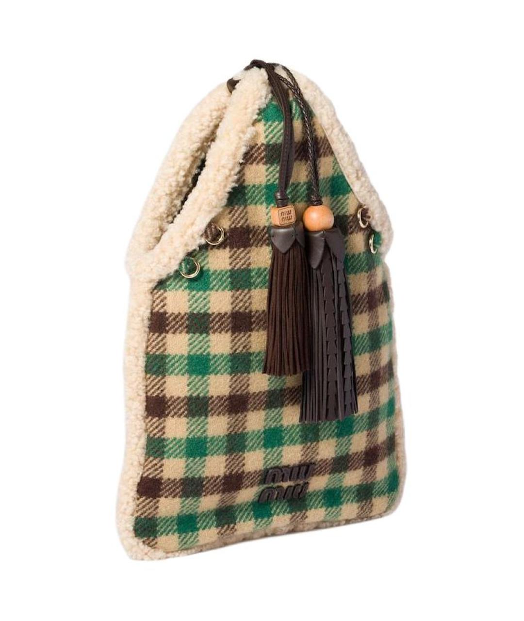 MIU MIU Бежевая сумка через плечо, фото 2