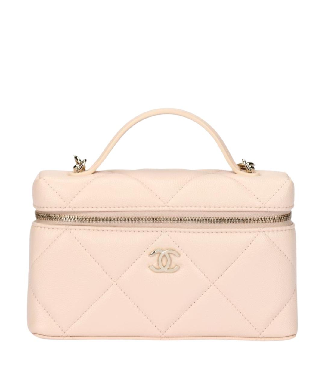 CHANEL Бежевая кожаная сумка через плечо, фото 1