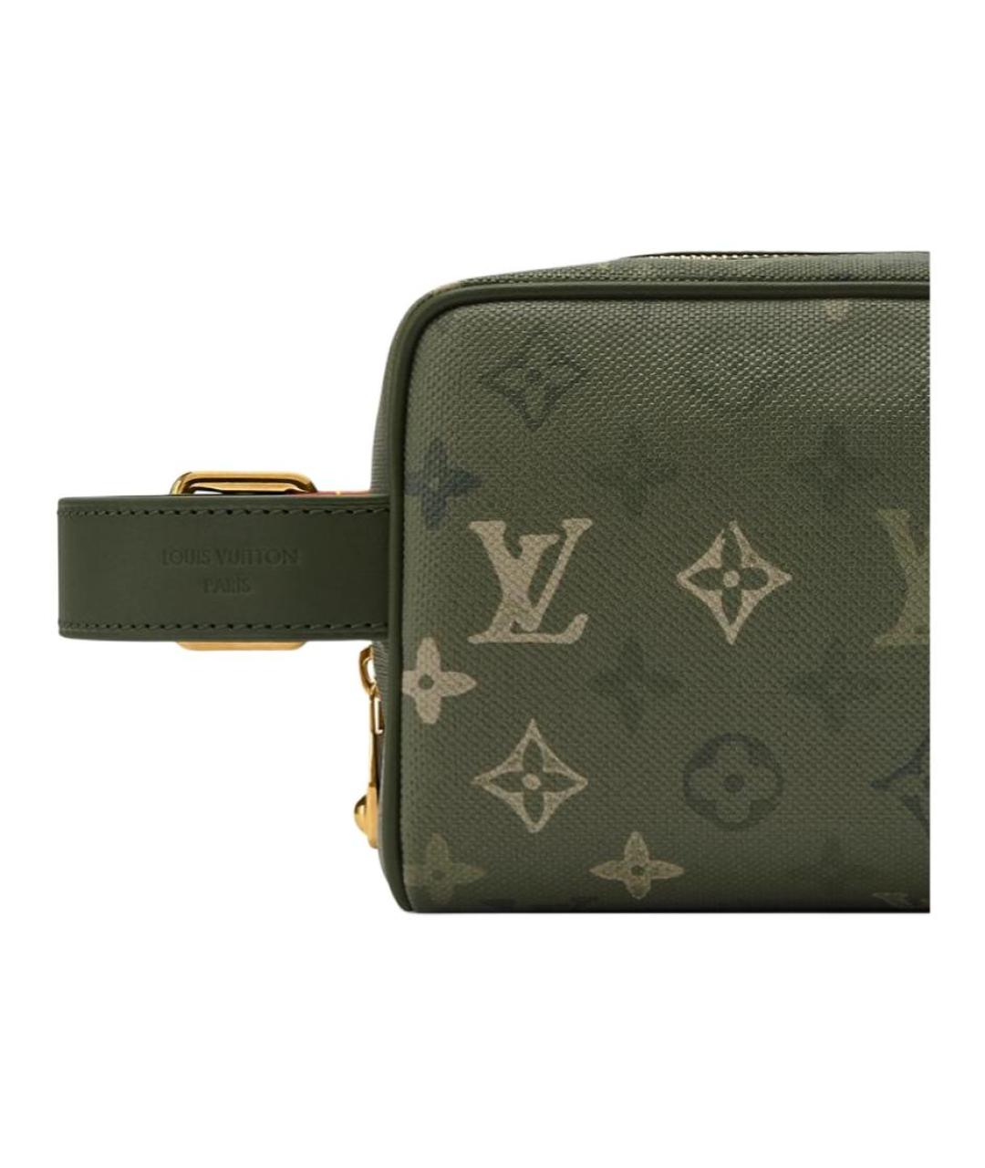 LOUIS VUITTON Зеленая барсетка, фото 5