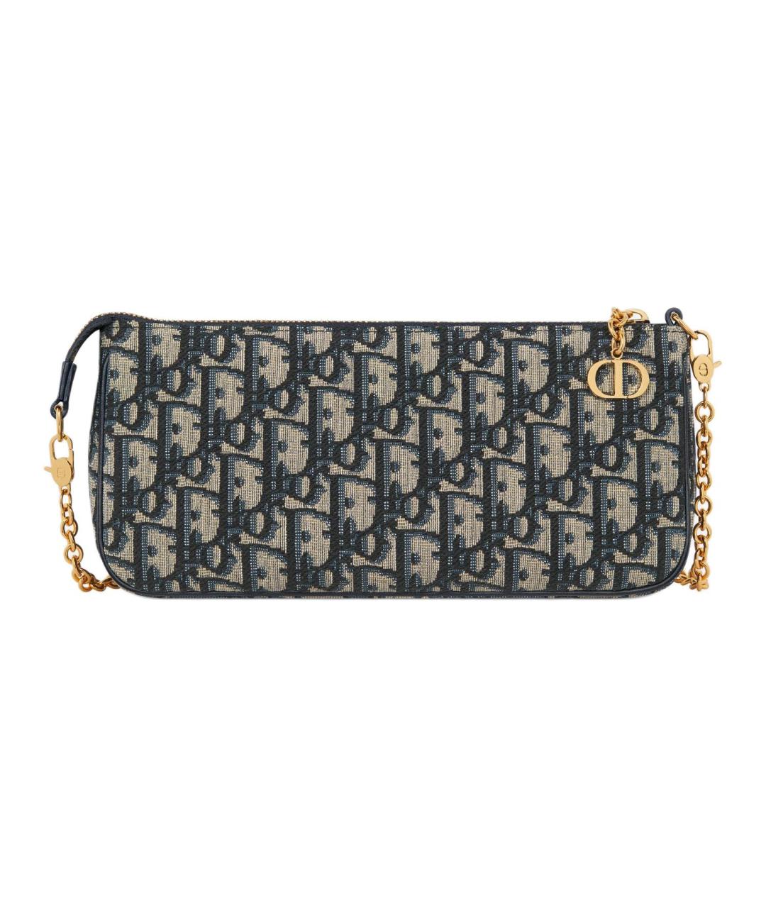 CHRISTIAN DIOR Темно-синяя сумка через плечо, фото 4