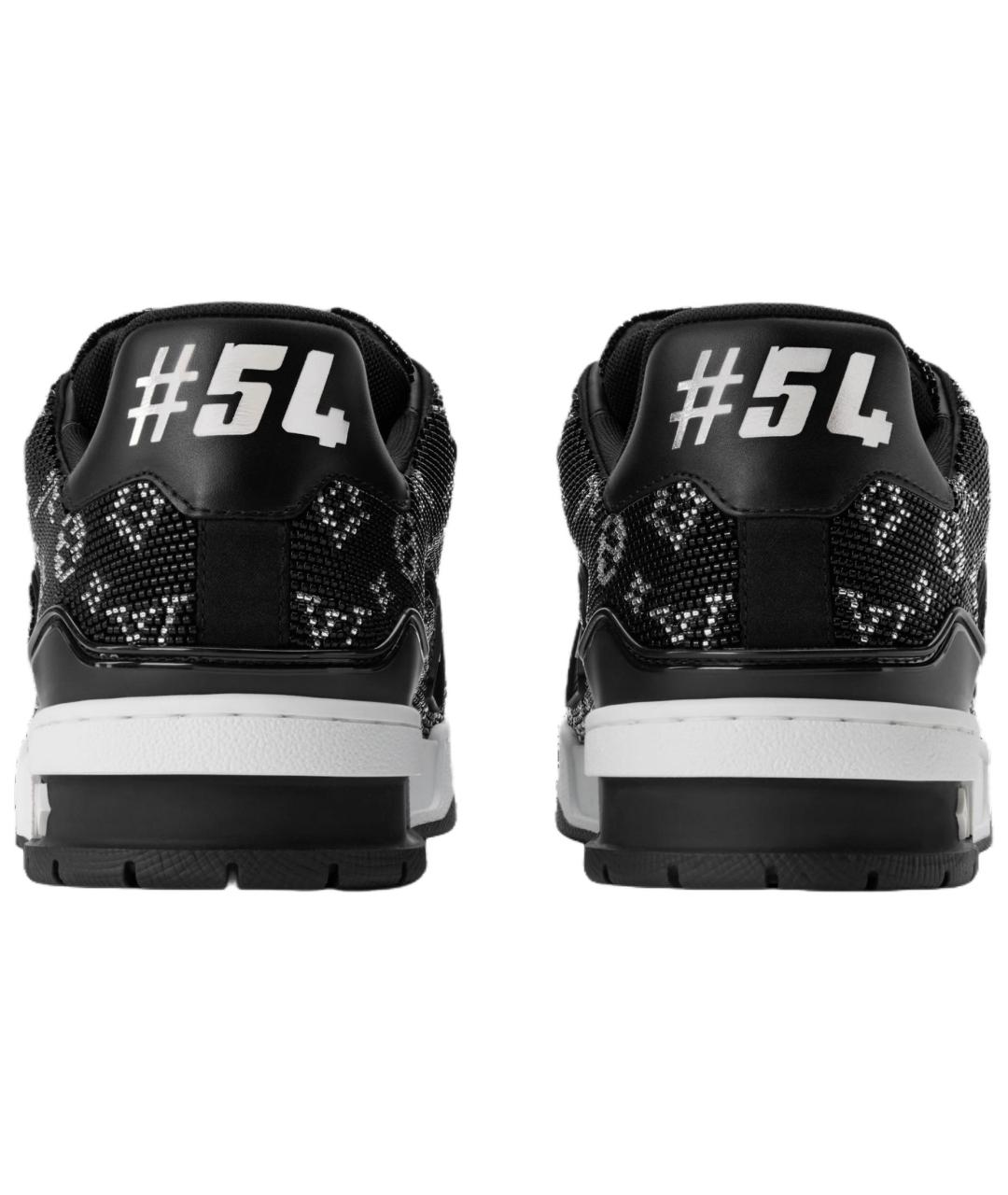 LOUIS VUITTON Черные кожаные низкие кроссовки / кеды, фото 5