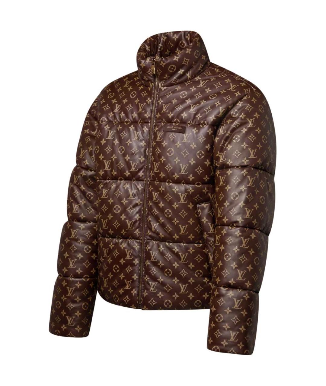 LOUIS VUITTON Коричневый пуховик, фото 3