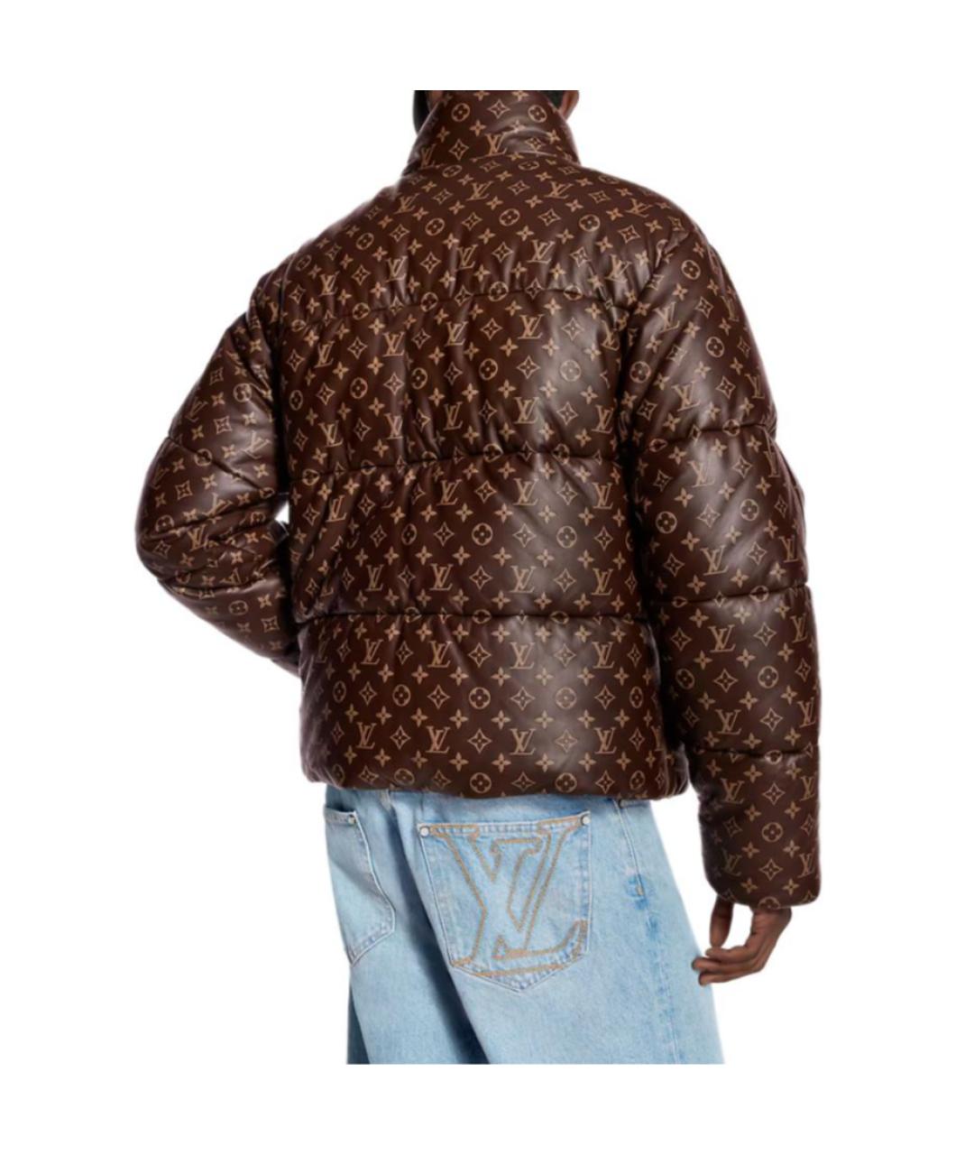 LOUIS VUITTON Коричневый пуховик, фото 5