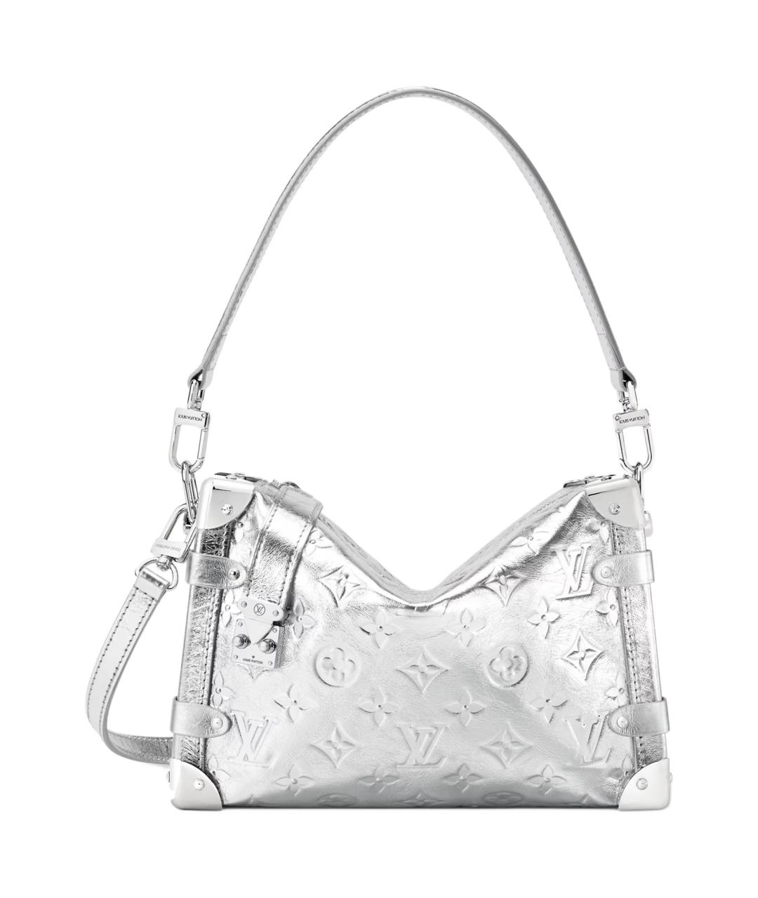 LOUIS VUITTON Серебряная кожаная сумка через плечо, фото 1