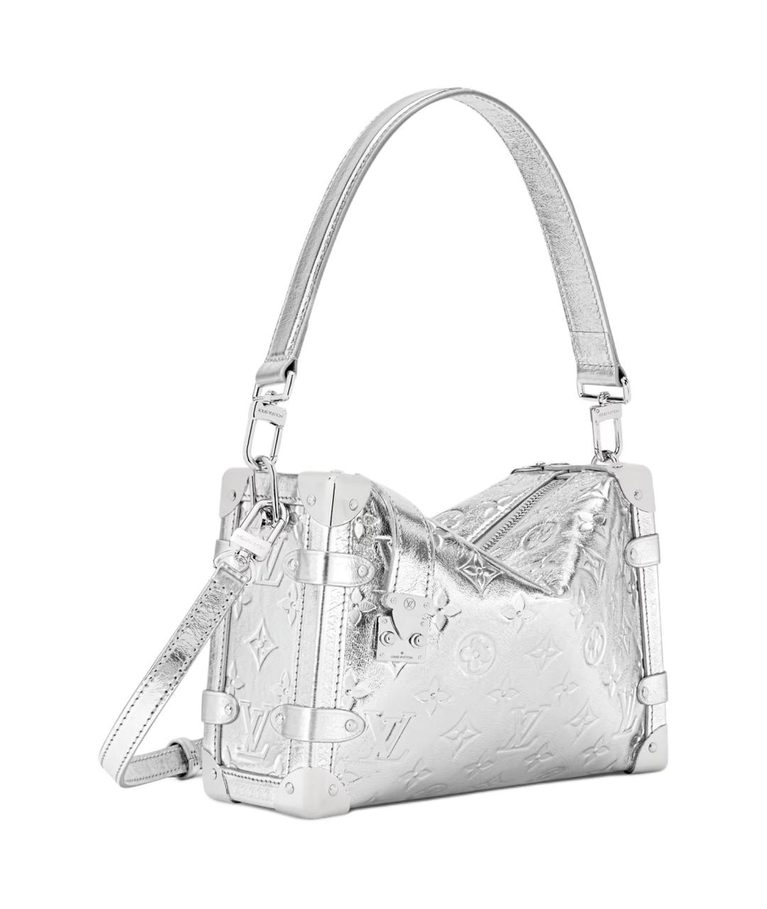 LOUIS VUITTON Серебряная кожаная сумка через плечо, фото 2