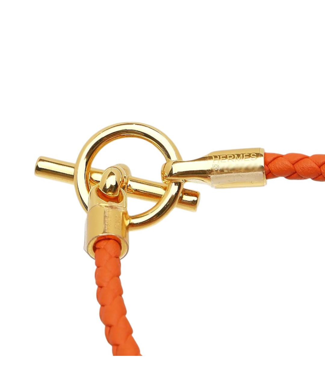 HERMES Оранжевый браслет, фото 3